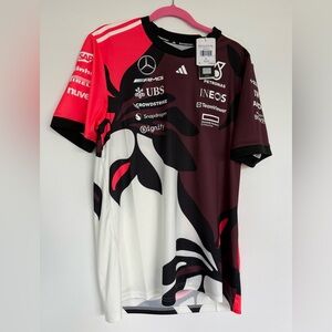NEW Adidas Mercedes AMG Petronas Formula 1 Jersey, Size Large